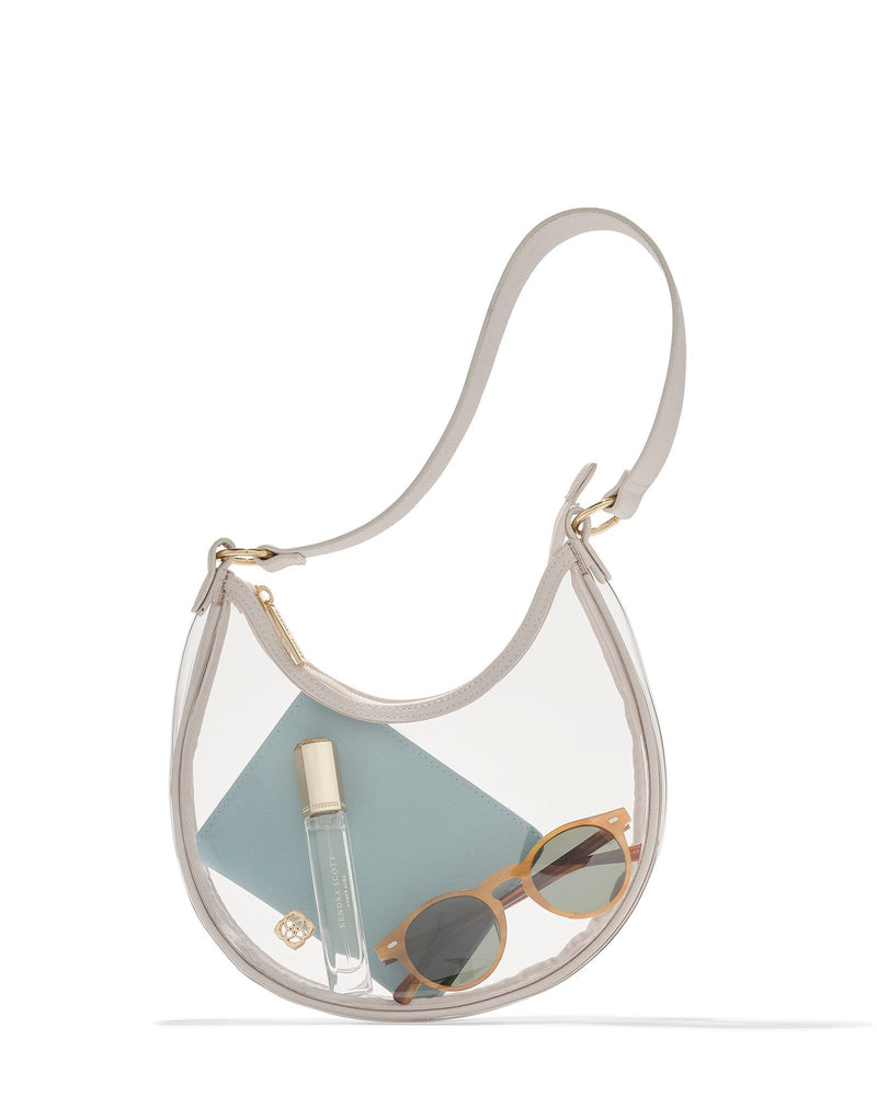 KENDRA SCOTT CLEAR SHOULDER BAG