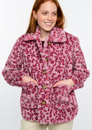 FAUZFUR ROSY LEOPARD JACKET