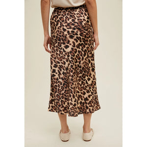 LEOPARD MIDI PENCIL SKIRT