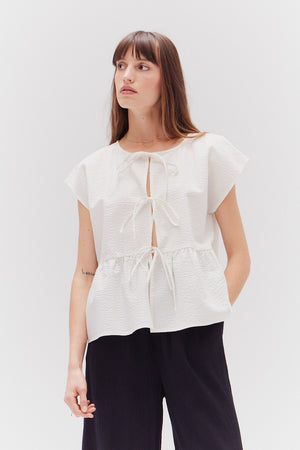 OVERFIT TIED TOP