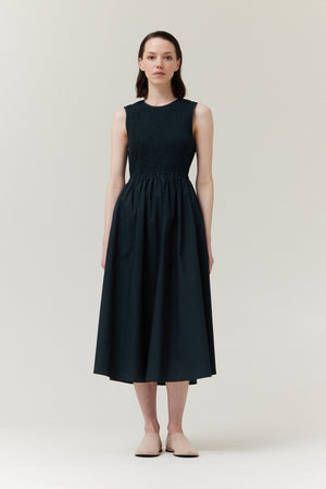 SLEEVELESS BACK TIE MAXI DRESS