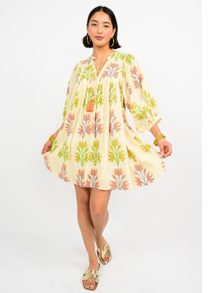 BREEZY BLOCK PRINT DRESS