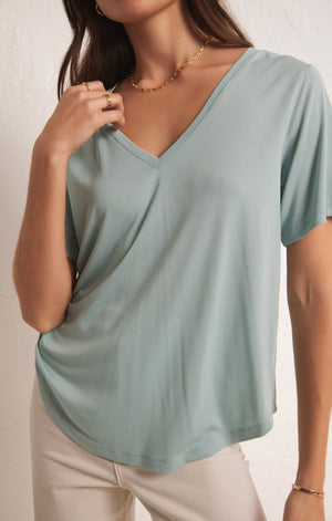 
            
                Load image into Gallery viewer, Z SUPPLY SAMMIE V NECK TEE 
            
        