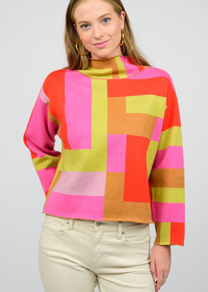 COLOR BLOCK SWEATER