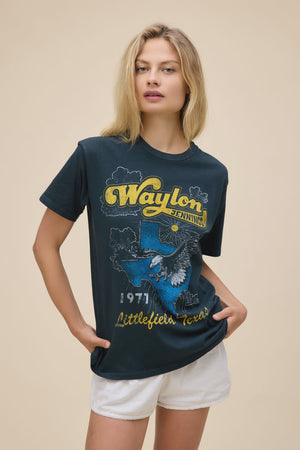 WAYLON JENNINGS LITTLEFIELD TEXAS WEEKEND TEE