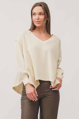 MIRA OVERSIZED LS TOP