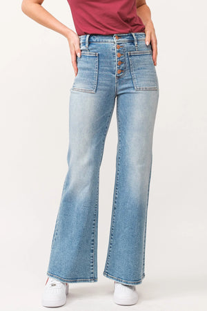 FIONA HIGH RISE WIDE LEG JEAN