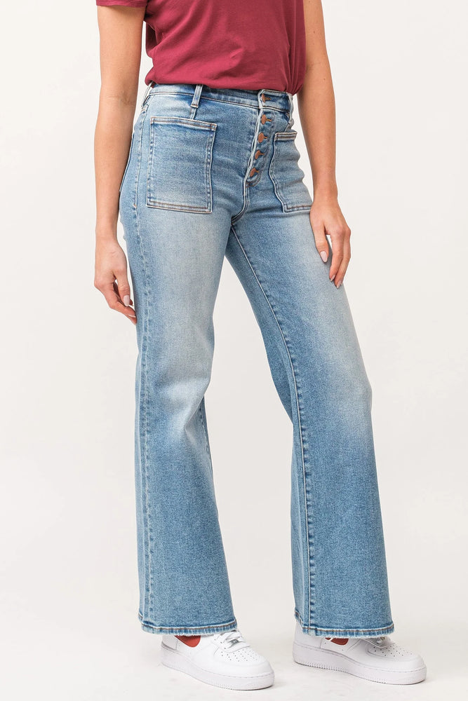 FIONA HIGH RISE WIDE LEG JEAN