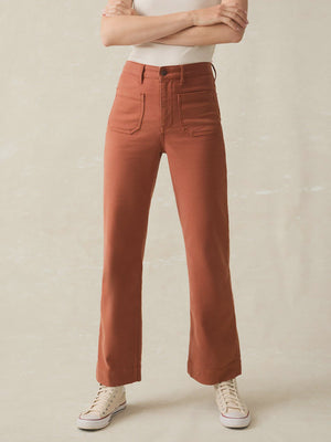 STRETCH TERRY PATCH POCKET PANT