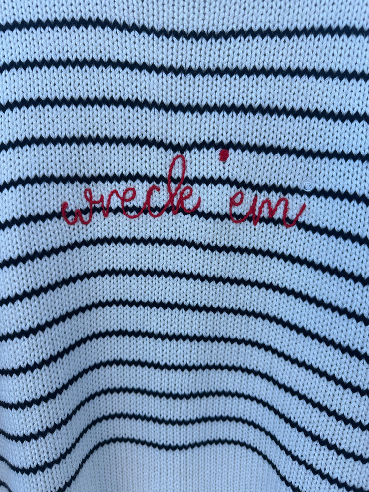 WRECK 'EM CHUNKY KNIT SWEATER