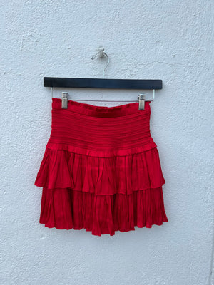 SMOCKED LAYERED SKIRT