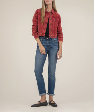 JULIE CORDUROY CROP JACKET