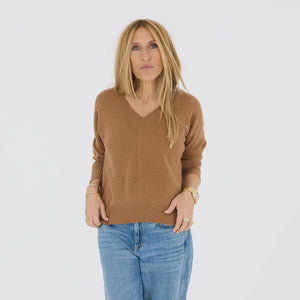 DEEP V NECK LOVE SWEATER