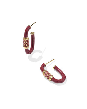 EMERY ENAMEL HOOP EAR