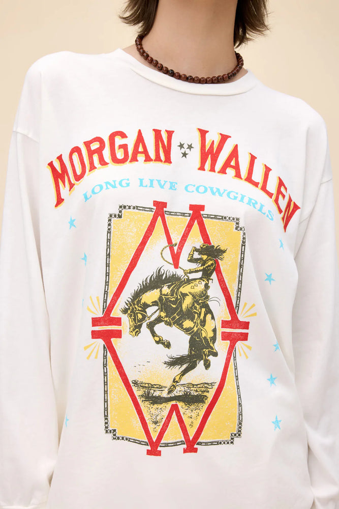 MORGAN WALLEN LONG LIVE COWGIRLS RELAXED LS TOP