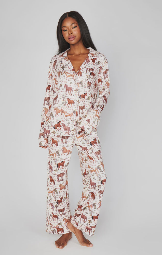 CLASSIC PJ SET COUNTRY HORSES