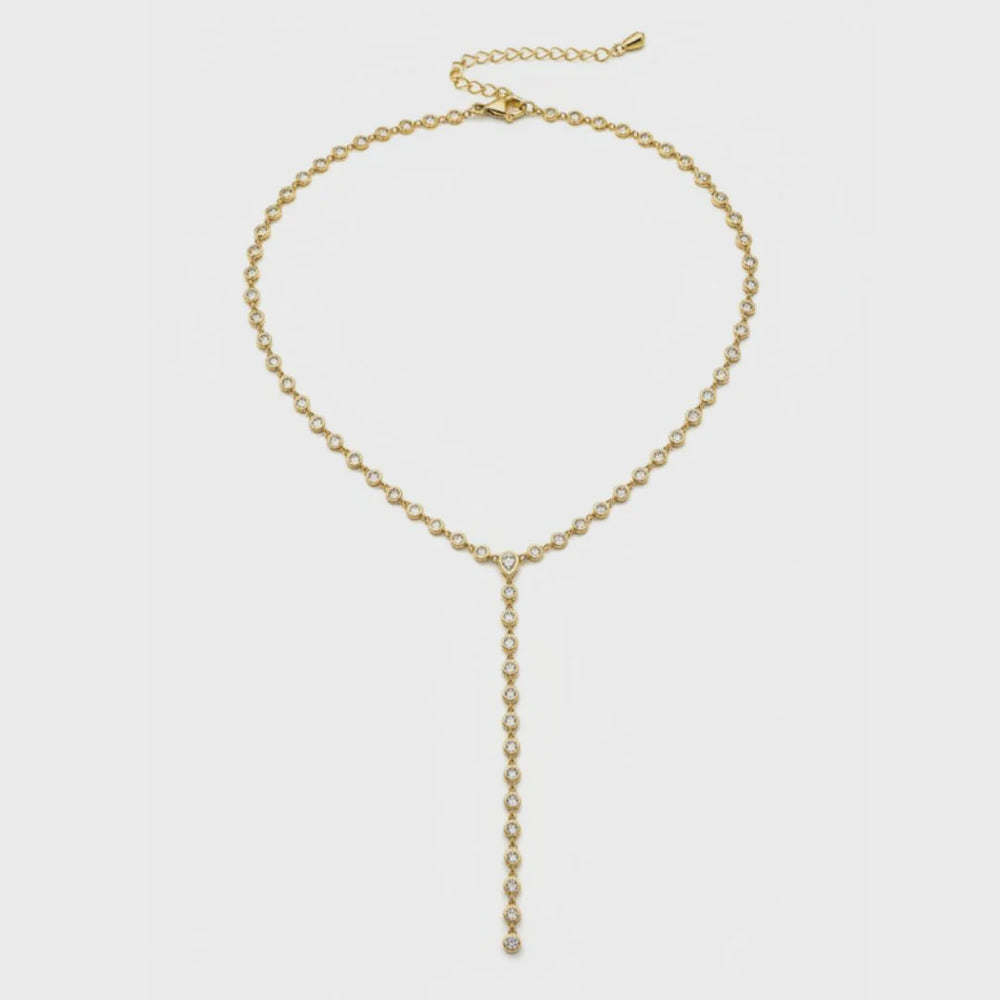 LINEAR LARIAT NECKLACE