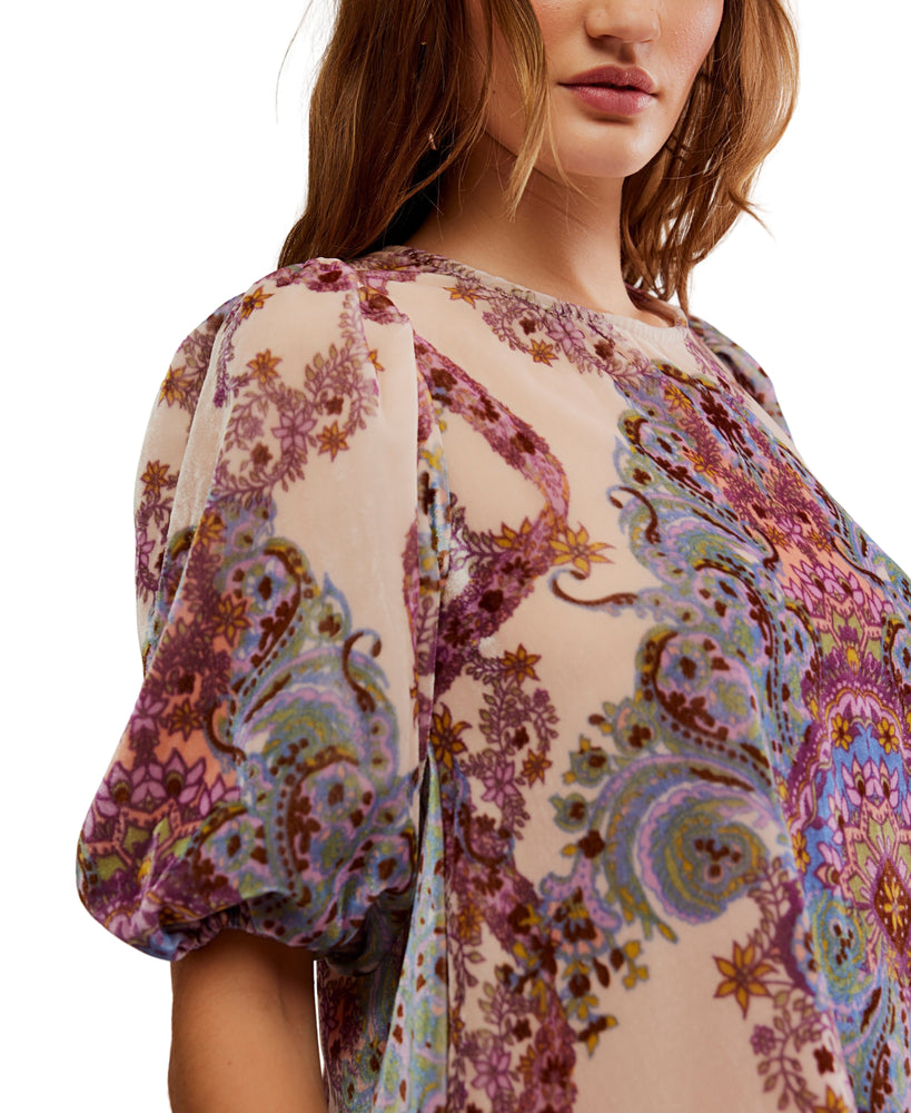 MAYE PRINTED VELVET TUNIC