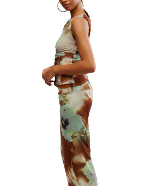 SUNSET MESH MAXI SKIRT