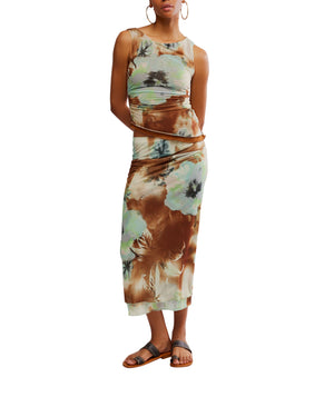 SUNSET MESH MAXI SKIRT