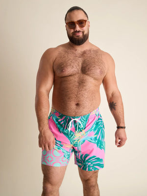 5.5" BIRDS OF PARADISE CLASSIC LINED SWIM TRUNK
