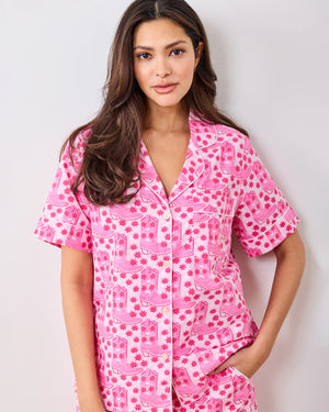 RHINESTONE COWGIRL PJ SHORT SET