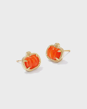 PUMPKIN STUD EARRING