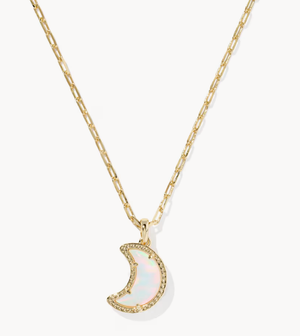 MOON SHORT PENDANT NECKLACE