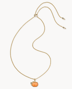 PUMPKIN LONG PENDANT NECKLACE