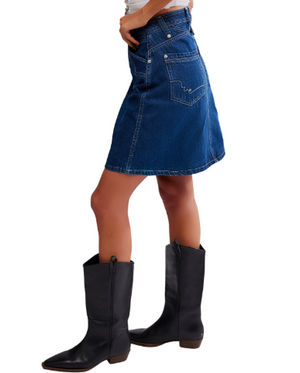SUZY DENIM MIDI SKIRT