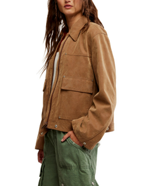 BLAIR VEGAN SUEDE JACKET