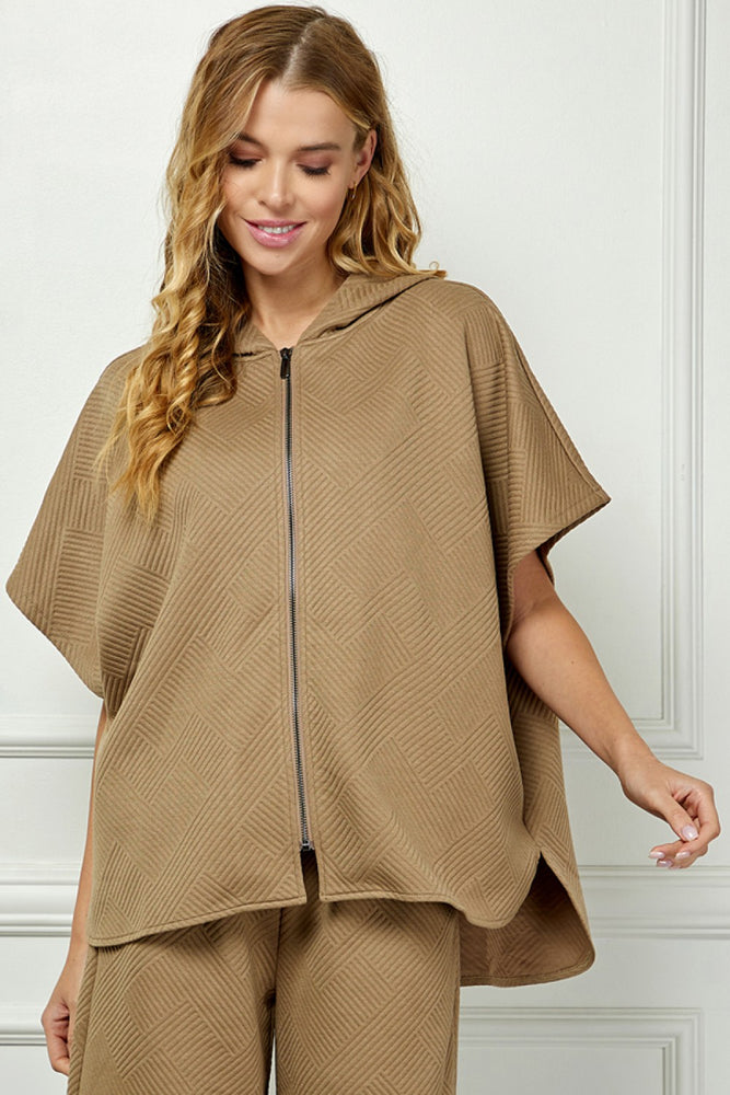 SEE AND BE SEEN TEXTURED HOODED VEST