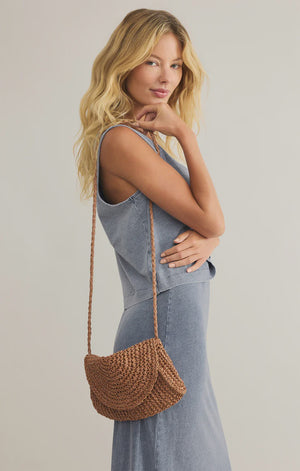 SAND DOLLAR MINI STRAW BAG