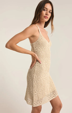 ALLURE CROCHET MINI DRESS