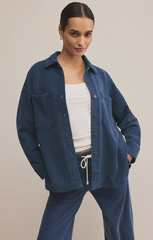 ALL DAY KNIT DENIM JACKET