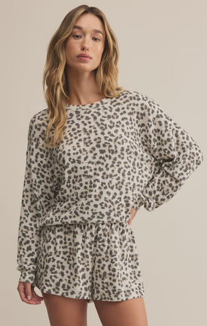 LUXE LEOPARD LSS TOP