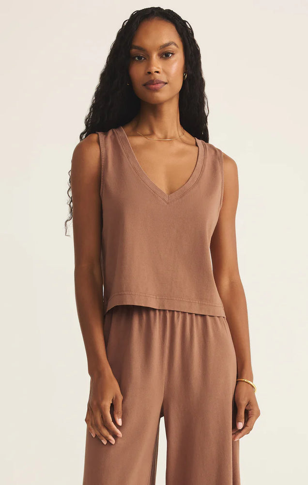 SLOANE V NECK TOP