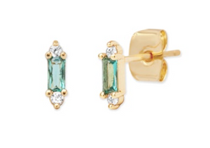 BAGUETTE POST EARRINGS