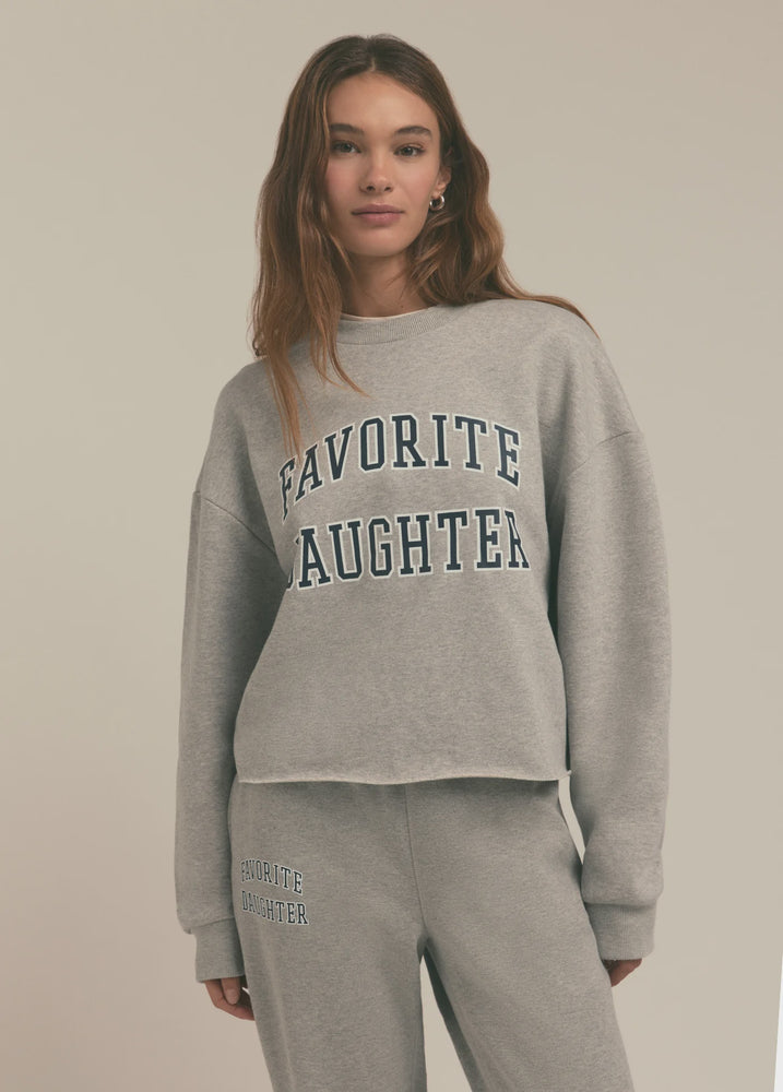 CROPPED COLLEGIATE SWEATSHIRT