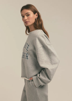 CROPPED COLLEGIATE SWEATSHIRT