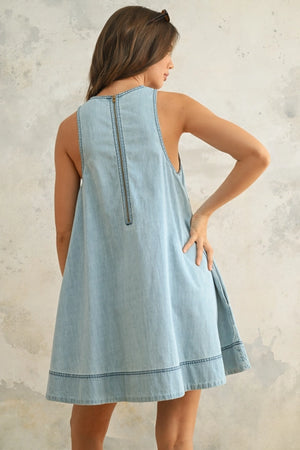SLEEVLESS A LINE DRESS