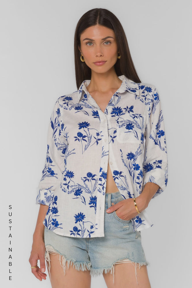 ELISA BUTTON UP TOP