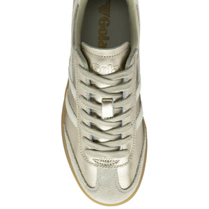 VIPER METALLIC TRAINER GOLD/OFF WHITE/GUM