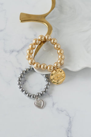 BIG ROUND PEARL BRACELET