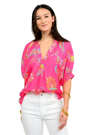POPOVER SATIN DOLMAN TOP