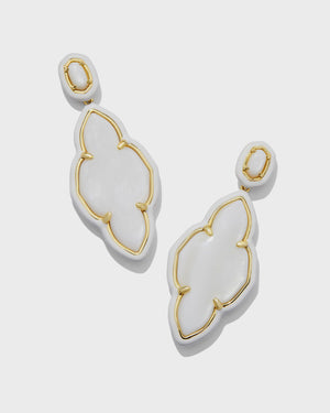 ABBIE ENAMEL FRAME STATEMENT EARRING