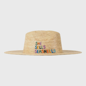SHE SELLS SEASHELLS PALM HAT