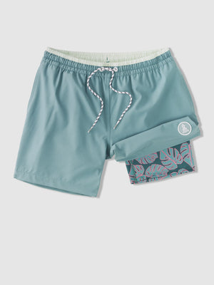 5.5" TEAL BREAKERS CLASSIC LINED SWIM TRUNK