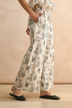 TOWN PRINT PANTS