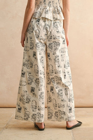 TOWN PRINT PANTS